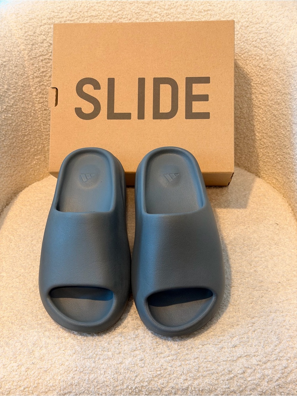 adidas Women’s Slide Sandals in Dark Gray